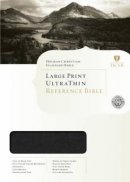 HCSB Large Print Ultrathin Bible: Mantova Black, Leather Touch
