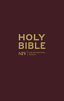 NIV Deluxe Bible: Burgundy, Bonded Leather, British Text