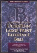 NKJV Ultra Thin Reference Bible: Black, Bonded Leather,  Large Print