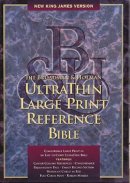 NKJV Ultrathin Large Print Reference Bible: Blue, Bonded Leather, Thumb Index