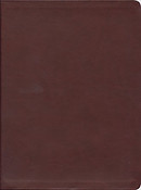 The Message Large Print : Burgundy, Leather Look