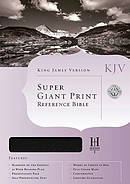 Super Giant Print Reference Bible-KJV
