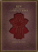 KJV Large Print Compact Bible: Burgundy, Imitation Leather