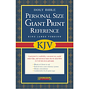 KJV Personal Size Reference Bible: Black, Imitation Leather, Giant Print