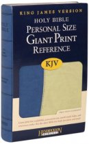 KJV Personal Size Reference Bible: Blue & Green, Flexisoft, Giant Print 