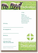 Infant Dedication Certificates - Pack of 10
