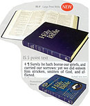 KJV Large Print Bible: Black Soft Vinyl Flexible Cover