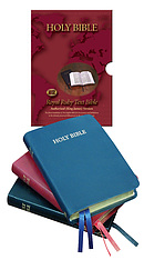 KJV Text Bible: Blue, Bonded leather