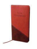 KJV Slimline Pocket New Testament: Two-tone Burgundy, Imitation Leather