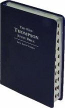 KJV New Thompson Study Bible: Blue with Silver, Bonded Leather, Thumb Index