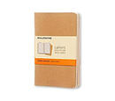 Kraft Moleskine Pocket Ruled Cahier Journal Set