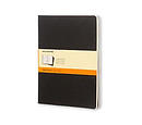 Black Moleskine Extra Large Ruled Cahier Journal Set