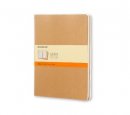 Kraft Moleskine Extra Large Ruled Cahier Journal Set