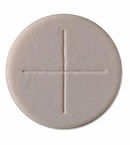 Priests Altar Bread Sealed Edge Single Cross - Wholemeal - Pack of 50