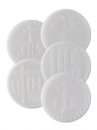 Priests Altar Bread Sealed Edge Mixed Designs - White - Pack of 50