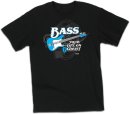 Bass Your Life T Shirt: Black, Adult Large