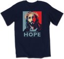 Hope T Shirt: Blue, Small
