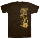 Hands Dirty T Shirt: Brown, Adult Medium