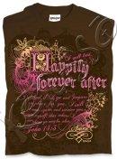 Forever After T Shirt: Brown, XLarge