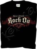 Rock On T Shirt: Black, Large
