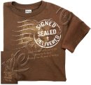 Signed Sealed Delivered T Shirt: Brown, Adult XLarge