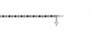Crystal Single Row Bracelet: Silver with Clear & Jet Crystal