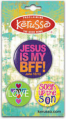 Jesus is my BBF Badges - Set of 3