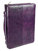 Faith Purple Bible Cover - Medium