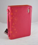 Faith Leatherlike Bible Cover: Pink