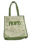 Hope Floral Tote Bag: Green  