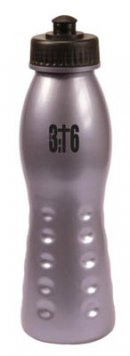Sporty Plastic Water Bottle: Silver John 3:16