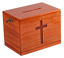 Small Lockable Offering Box (Natural)
