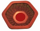 Woven Offering Plate - Red