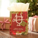 Redeemed Christmas - Merry Christmas - Medium Christmas Gift Bag