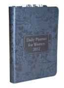 Daily Planner For Women 2012: Lux Leather, Black, Flower Design