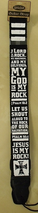 God Is My Rock Guitar Strap