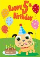 5th Birthday Card - Pack Of 6