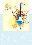 Electric Guitar Card - Single