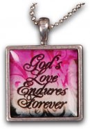 Love Endures Resin Necklace