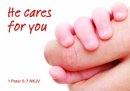 Slight Seconds Square Block: He Cares For You