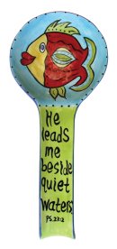 He Leads Me Spoon Rest