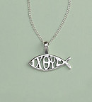 Silver Fish & Ixoye Pendant
