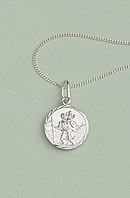 St Christopher Pendant: Silver