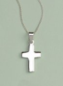 Plain Cross Pendant: Silver
