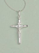 Crucifix Pendant: Silver
