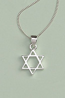 Star of David Pendant: Silver