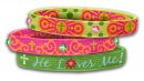 He Loves Me Green Stretch Bangle - Set of 3