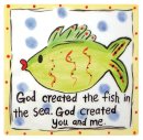 God Created The Fish In The Sea Tile