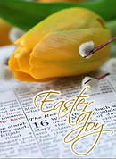 Easter Joy Tulip Cards - Pack of 4