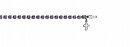 Crystal Single Row Bracelet: Silver with Violet Crystal